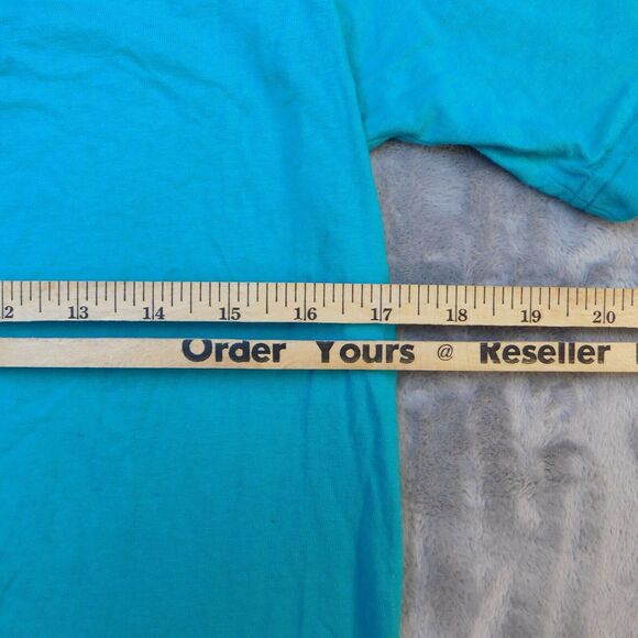 Nike TShirt Women Small Blue Lightweight Casual Regular Fit Cotton Turquoise - Picture 10 of 11